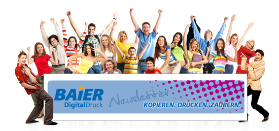 Baier Newsletter Erstausgabe Plakate